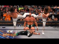 Thumbnail for the All Elite Wrestling - Young Bucks & Aussie Open Battle it Out; House Of Black close in on The Elite | AEW Rampage link, provided by host site